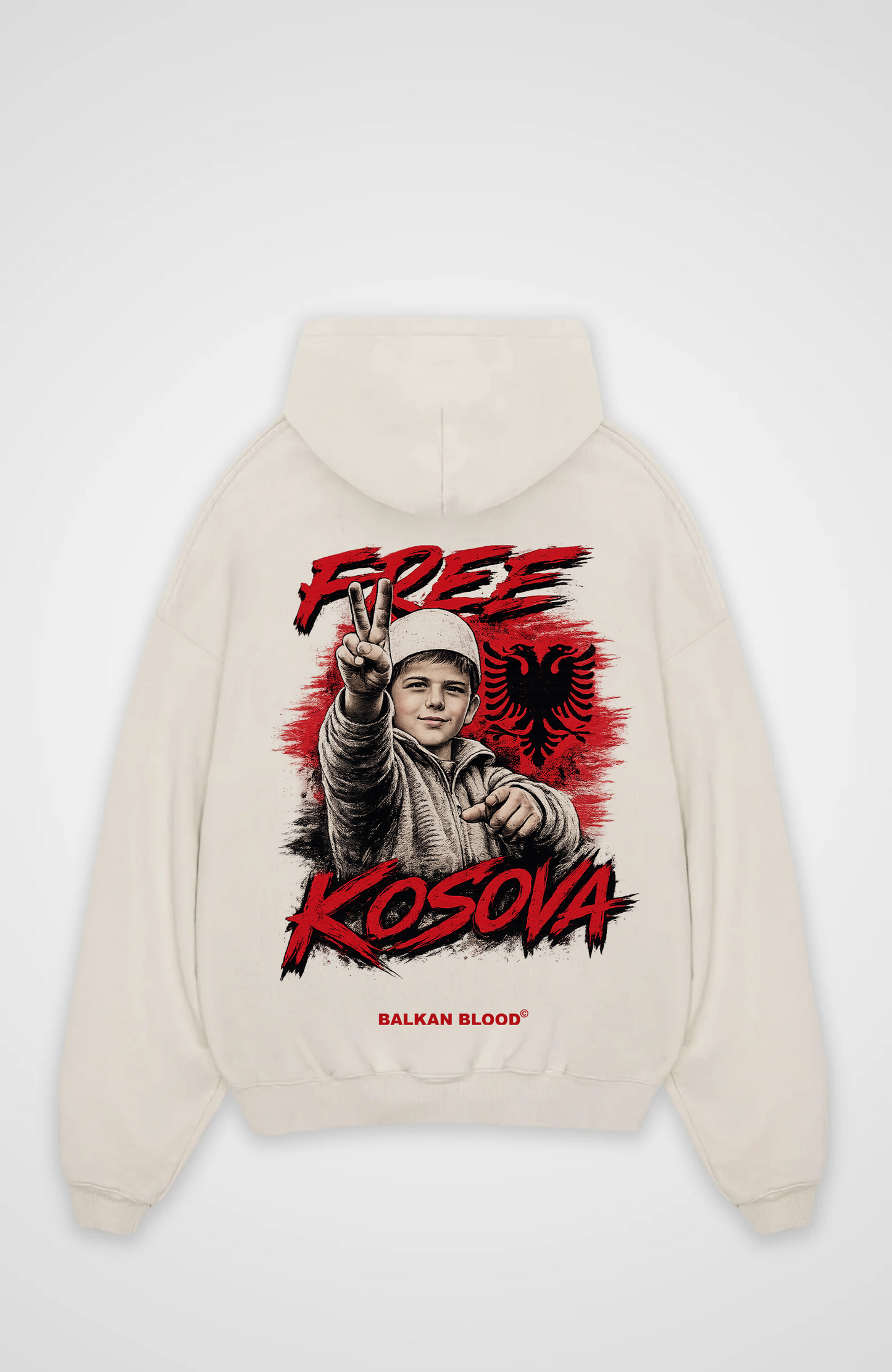 Free Kosova Oversized Hoodie