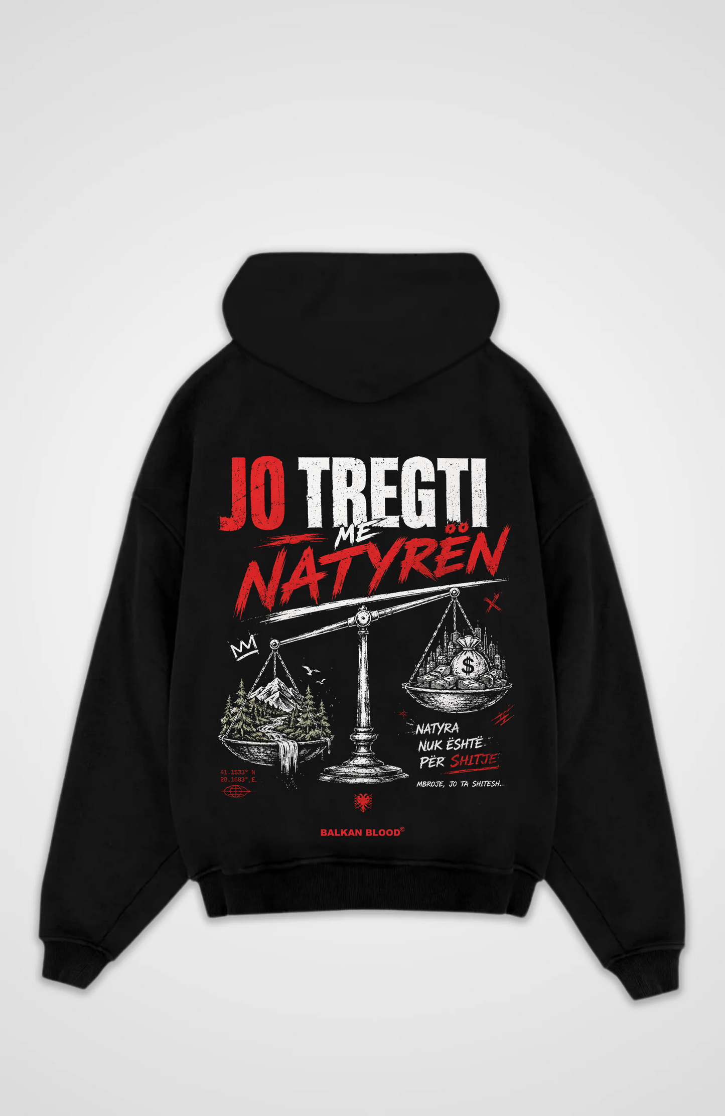 Nature Over Profit Oversized Hoodie