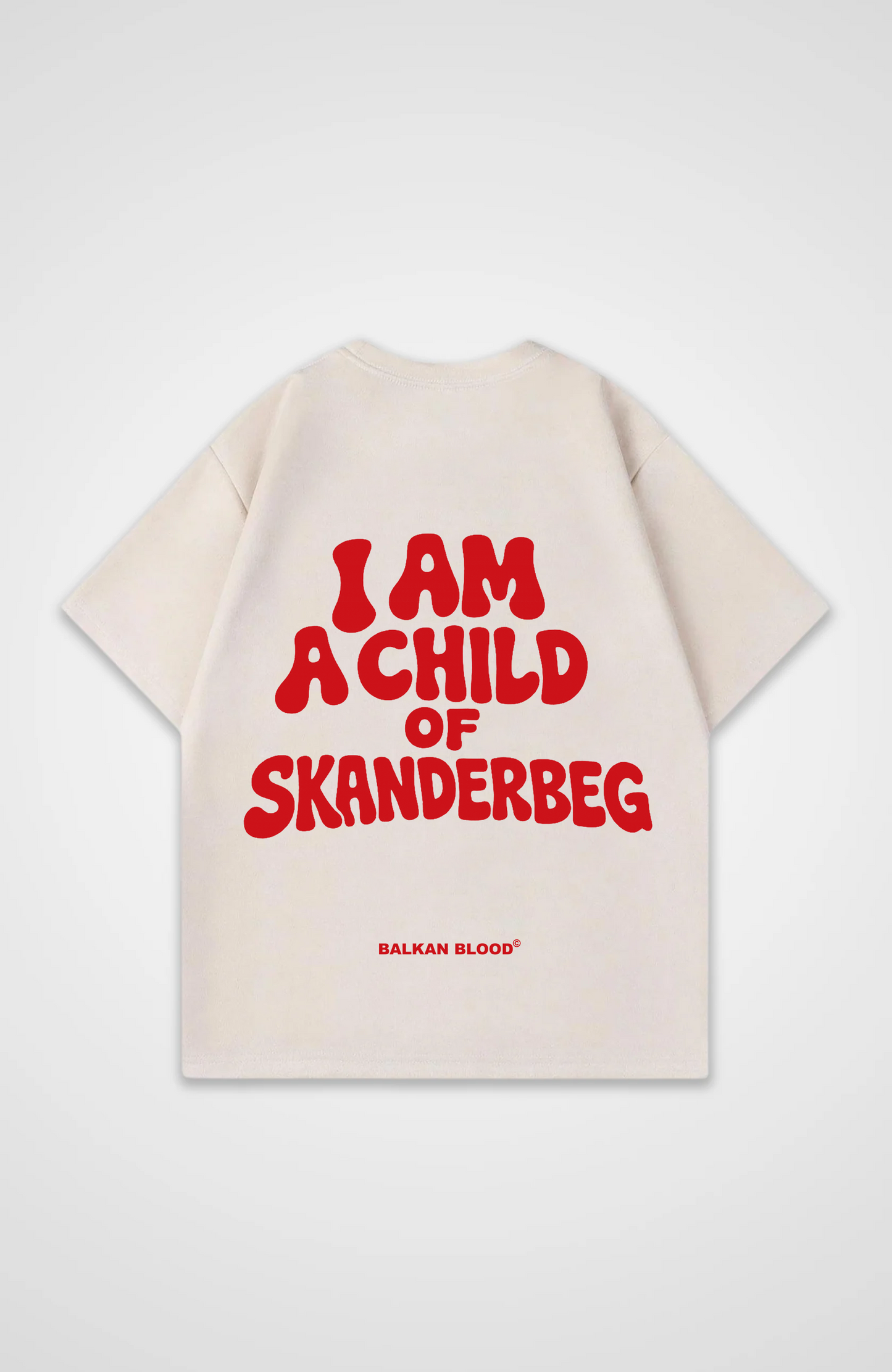 I am a Child of Skanderbeg Oversized Shirt