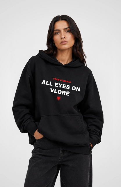 All Eyes on Vlore Oversized Hoodie