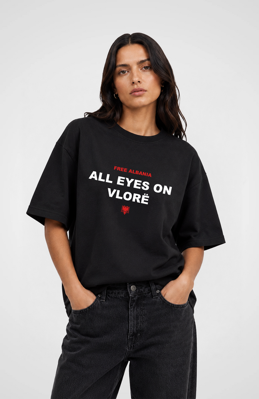 All Eyes on Vlore Oversized Shirt
