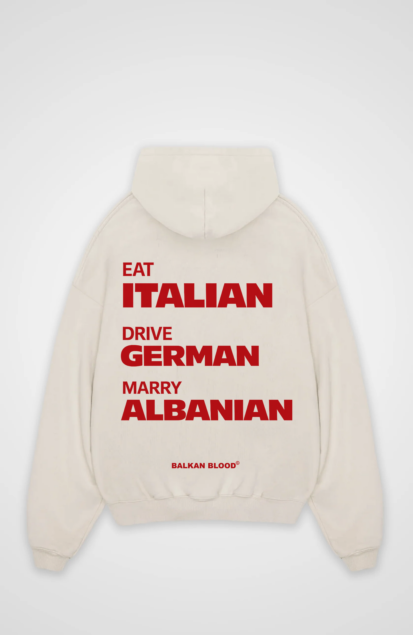 Eat drive marry Oversized Hoodie
