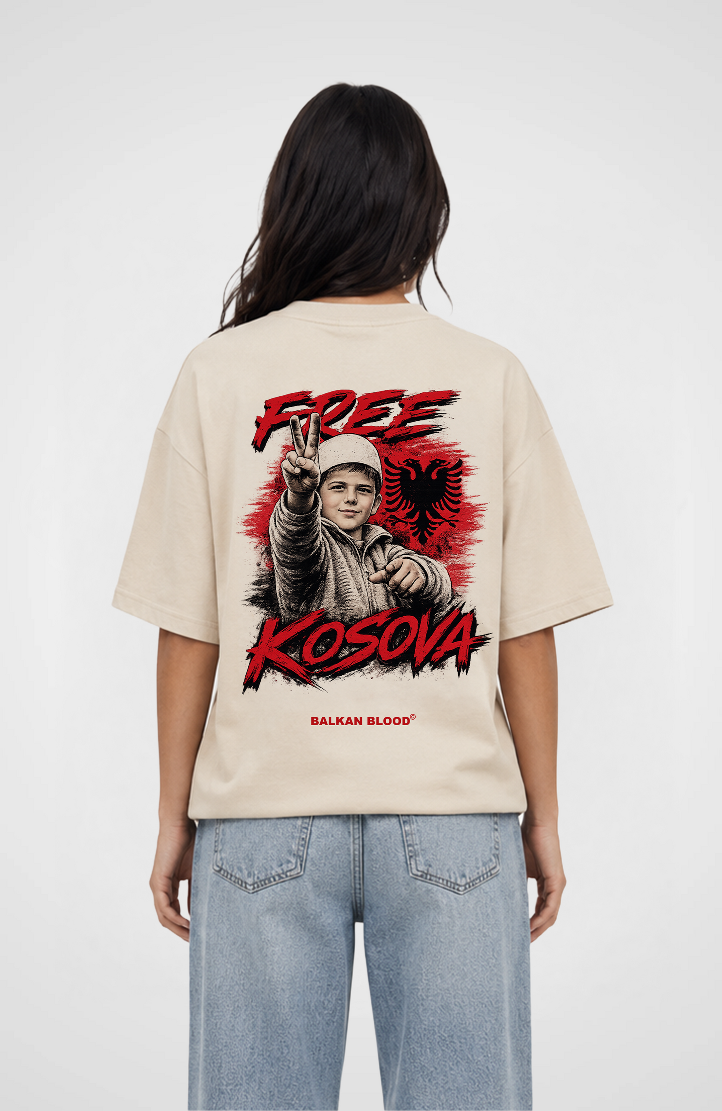 Free Kosova Oversized Shirt
