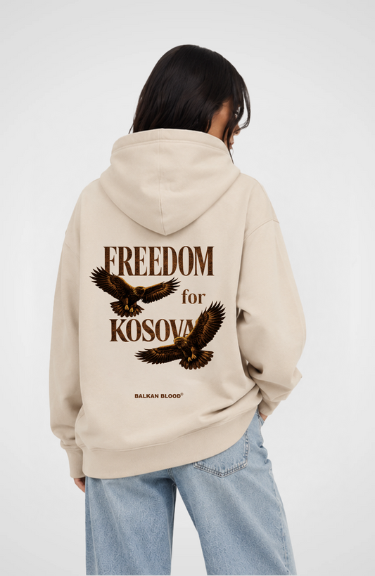Freedom for Kosova Oversized Hoodie