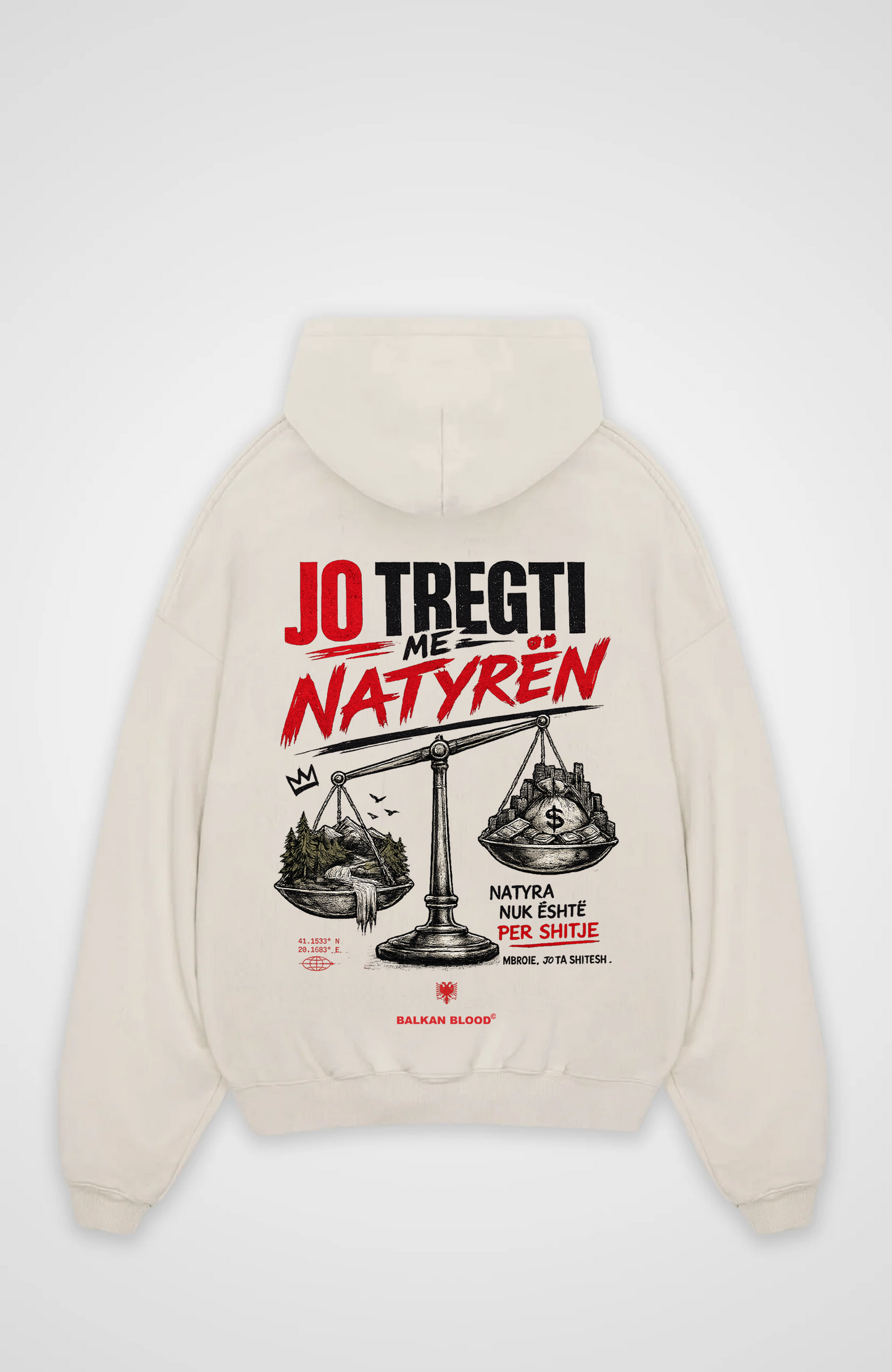 Nature Over Profit Oversized Hoodie