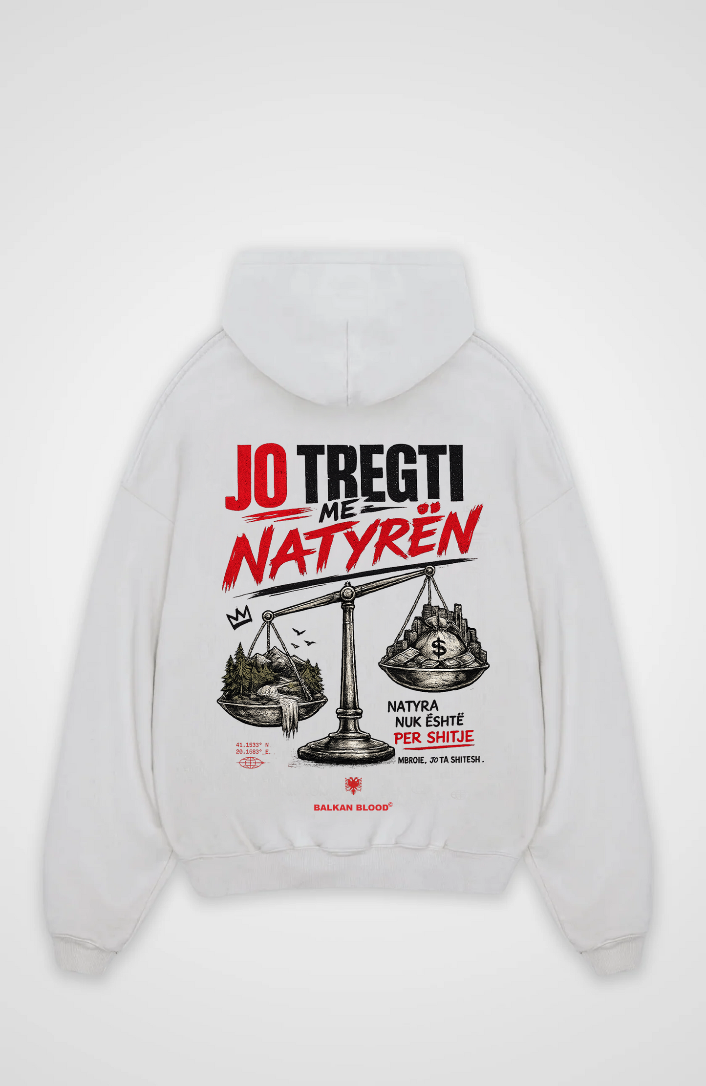Nature Over Profit Oversized Hoodie