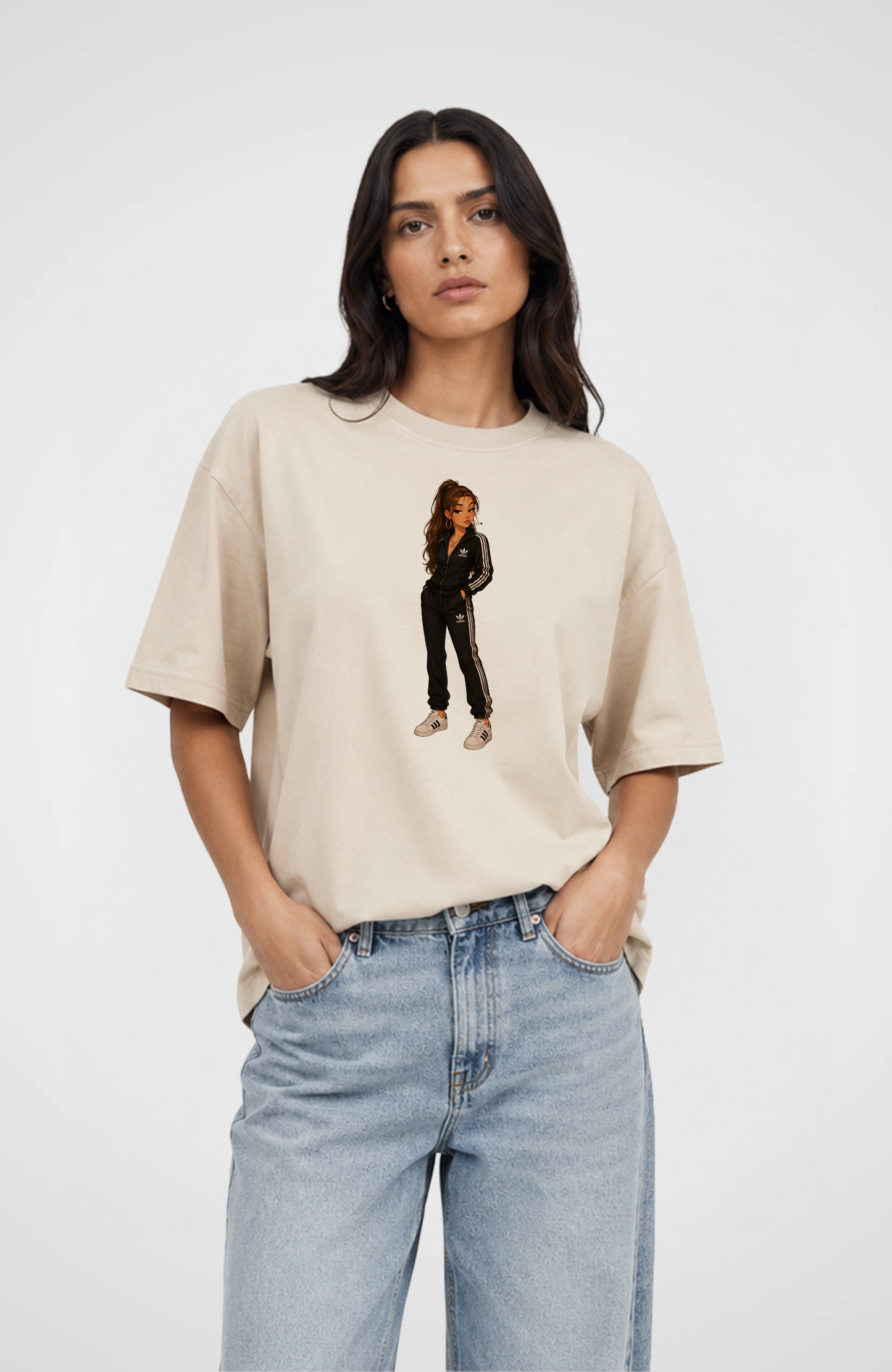 Albanian Girl Oversized Shirt