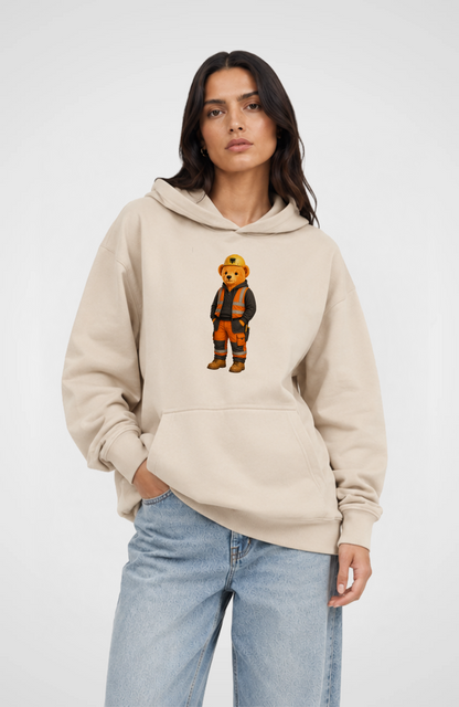 Albanian Bear Worker Oversized Hoodie