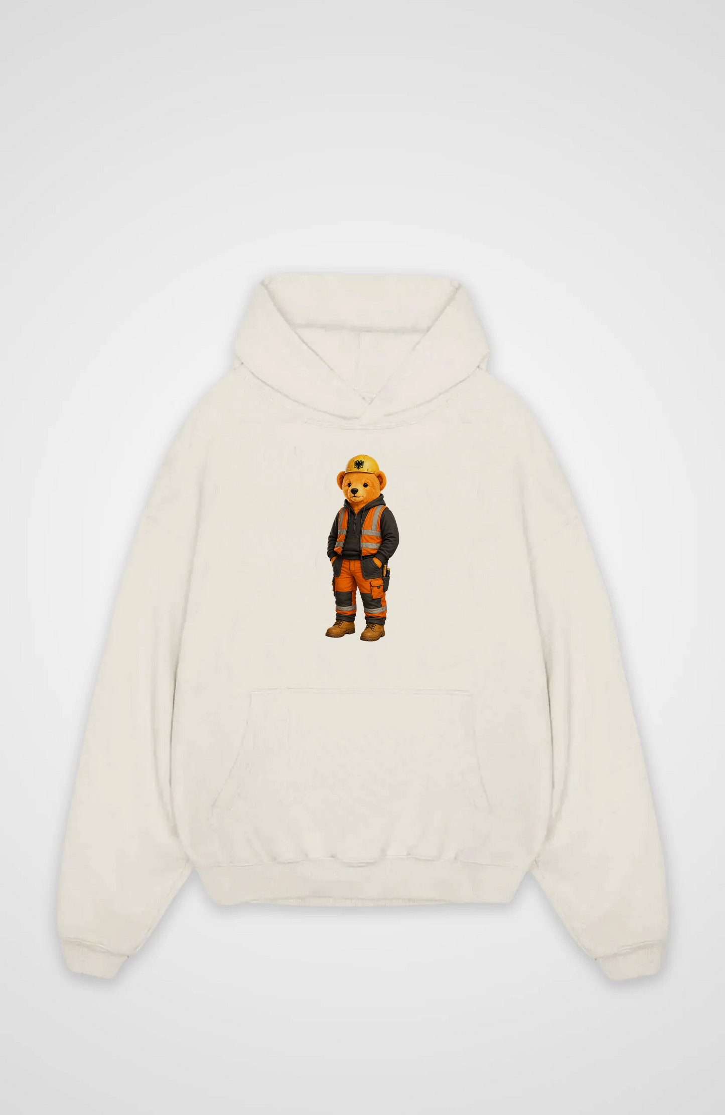 Albanian Bear Worker Oversized Hoodie