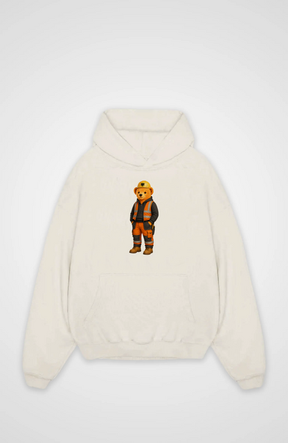 Albanian Bear Worker Oversized Hoodie