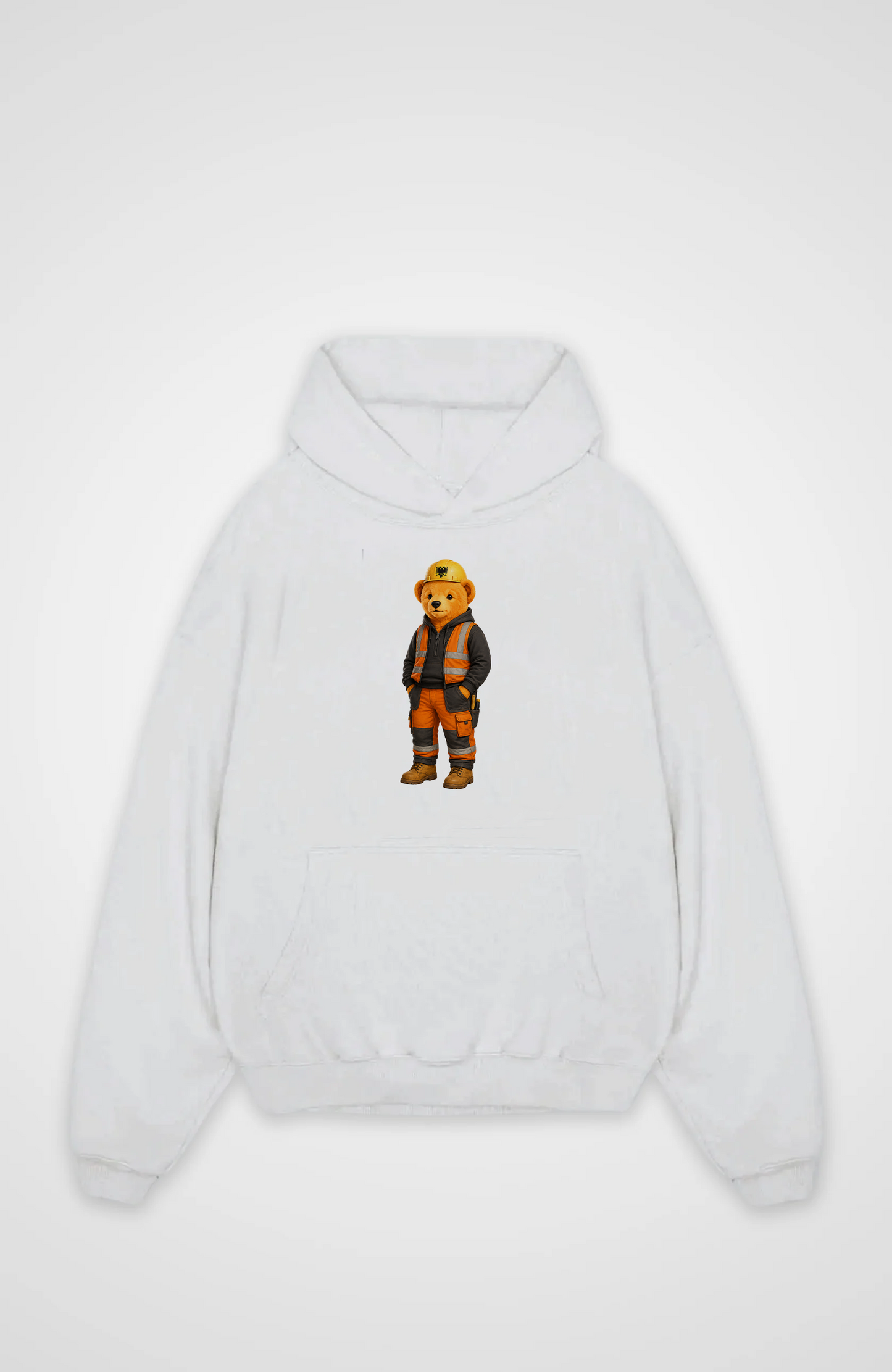 Albanian Bear Worker Oversized Hoodie