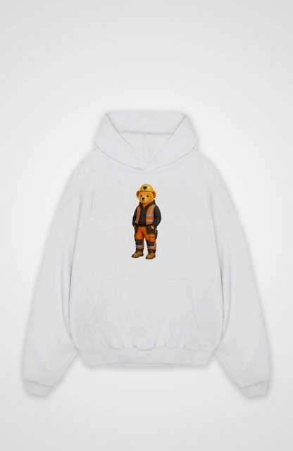 Albanian Bear Worker Oversized Hoodie