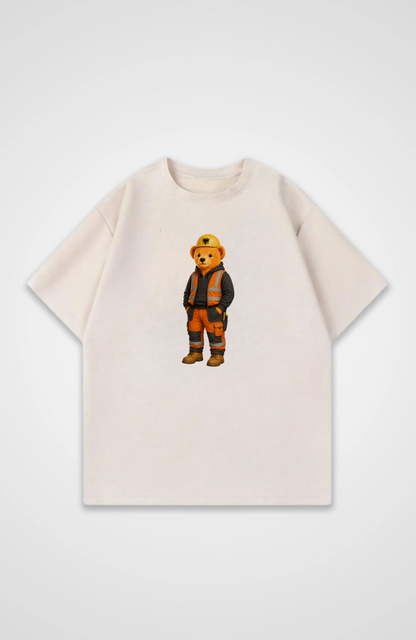 Albanian Bear Worker Oversized Shirt