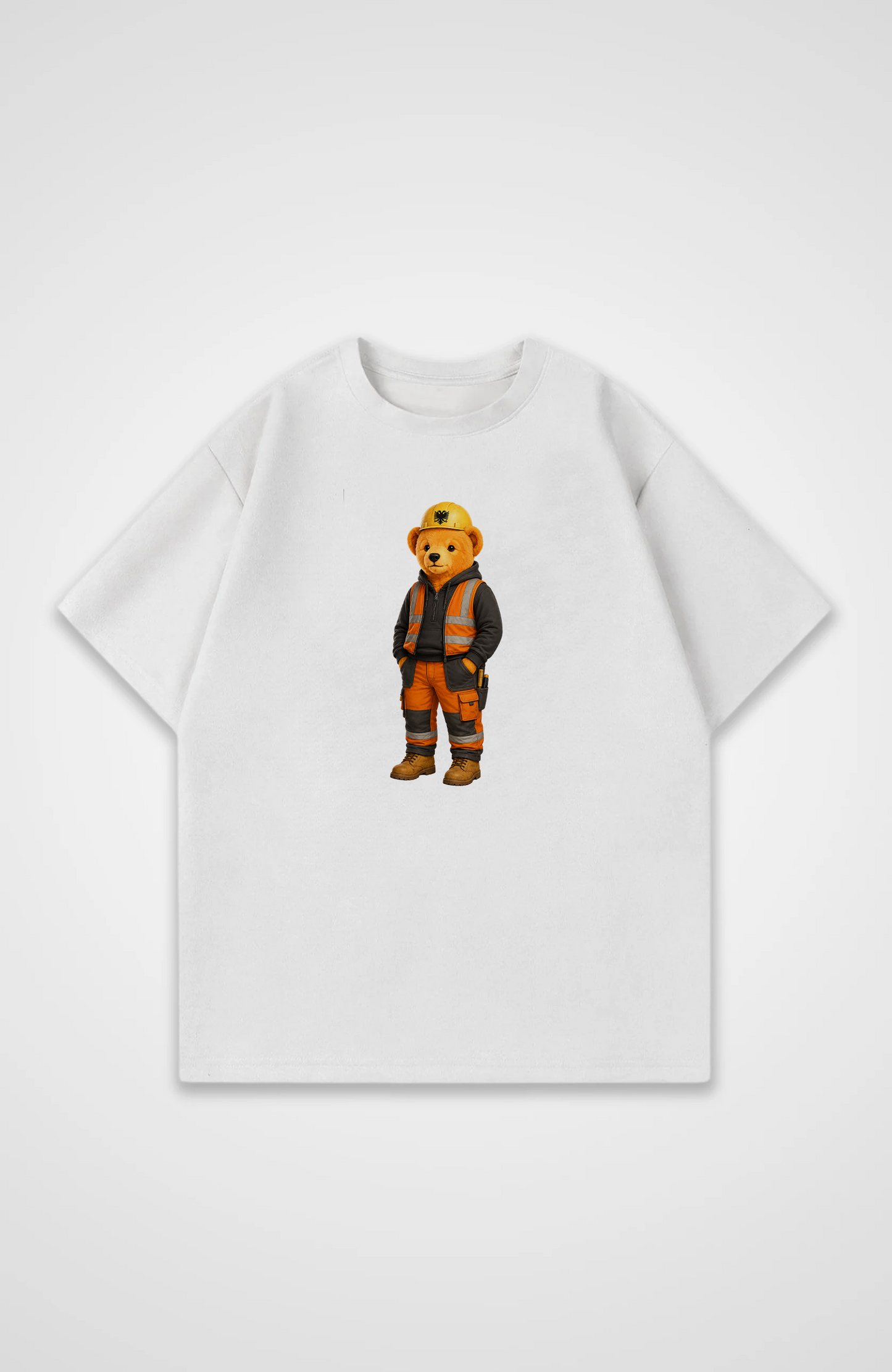 Albanian Bear Worker Oversized Shirt