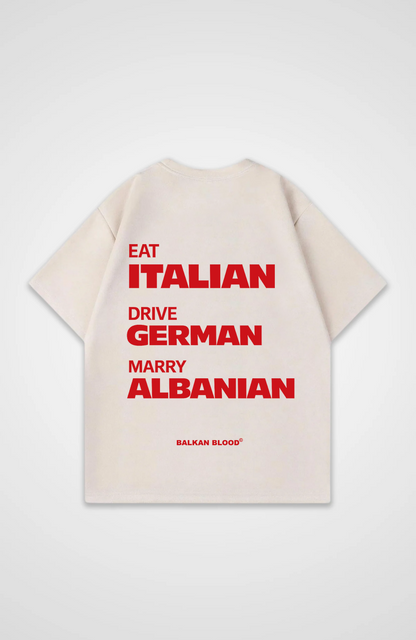Eat drive marry Oversized Shirt