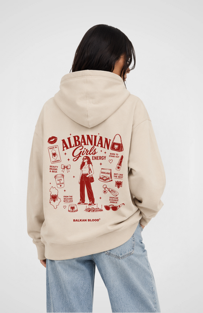 Albanian Girls Energy Oversized Hoodie