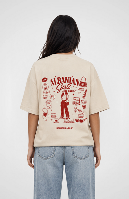 Albanian Girls Energy Oversized Shirt