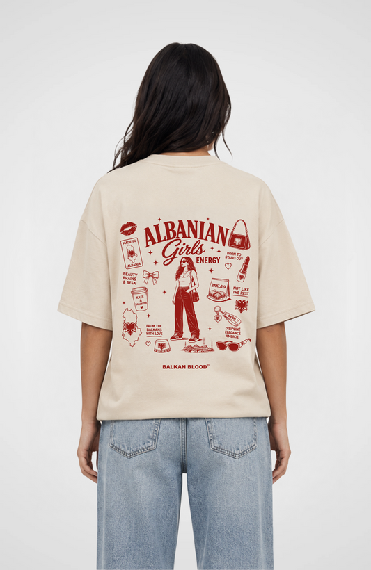 Albanian Girls Energy Oversized Shirt