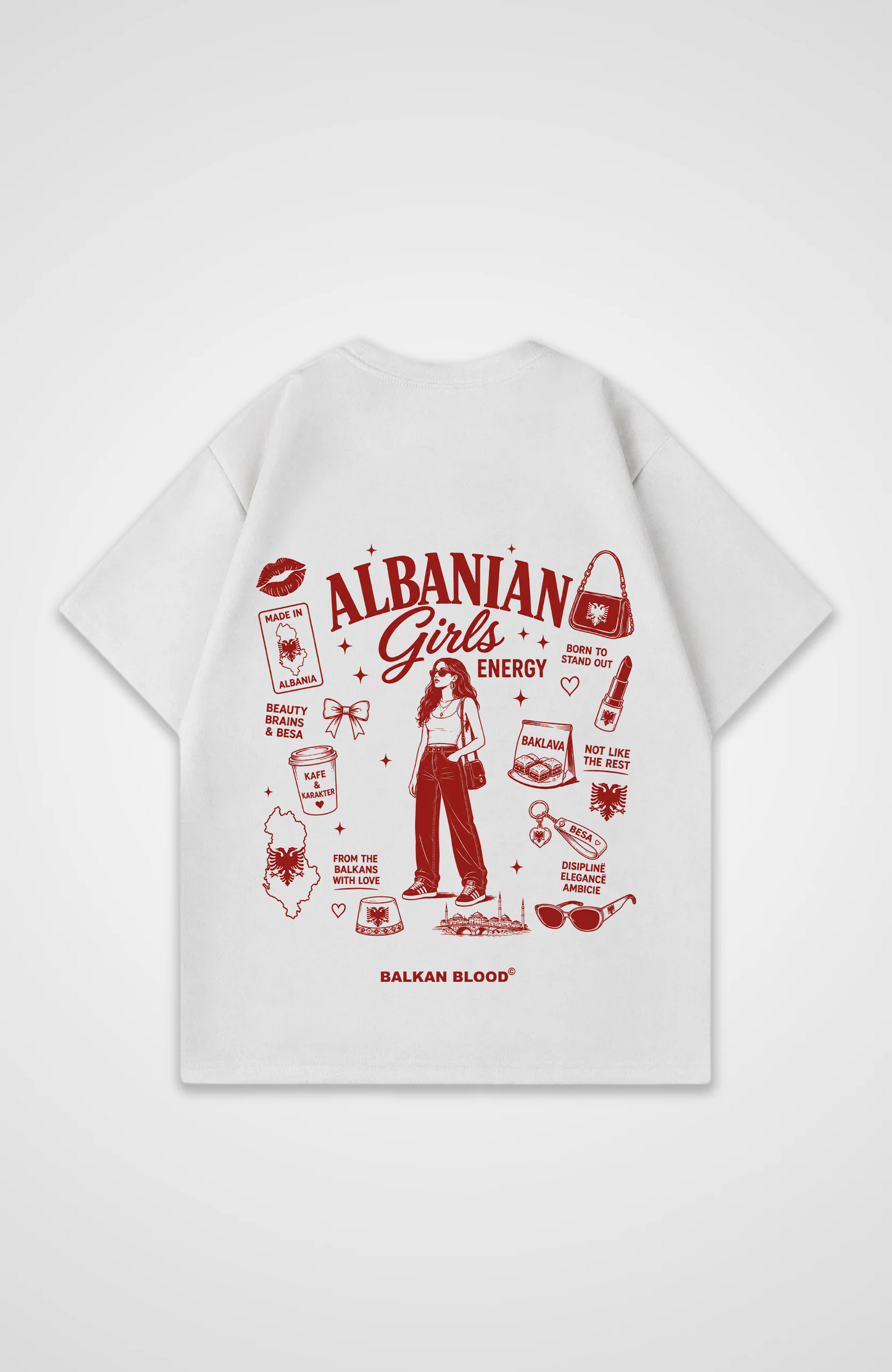 Albanian Girls Energy Oversized Shirt