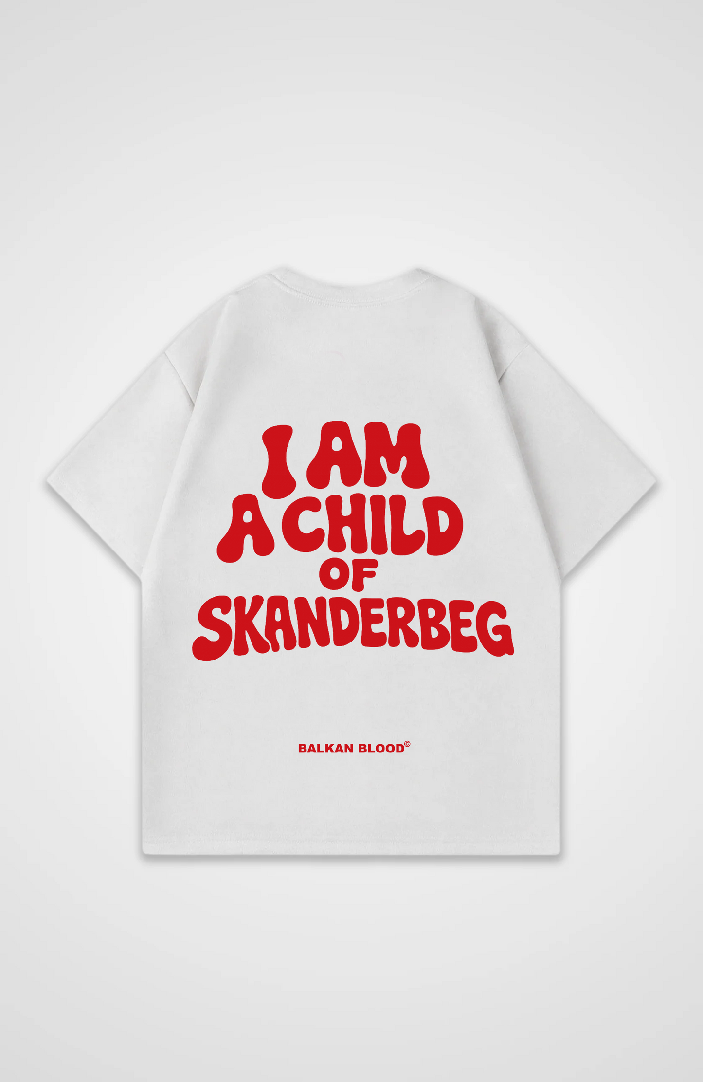I am a Child of Skanderbeg Oversized Shirt